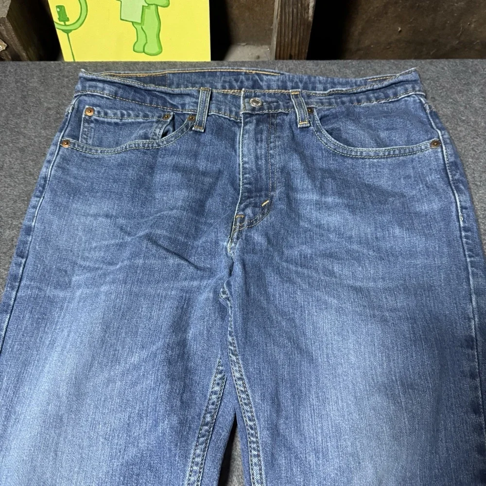 Levis 511 Jeans‎ Mens 34x32 (32x30.5) Blue Medium Wash Slim Stretch Denim Pants